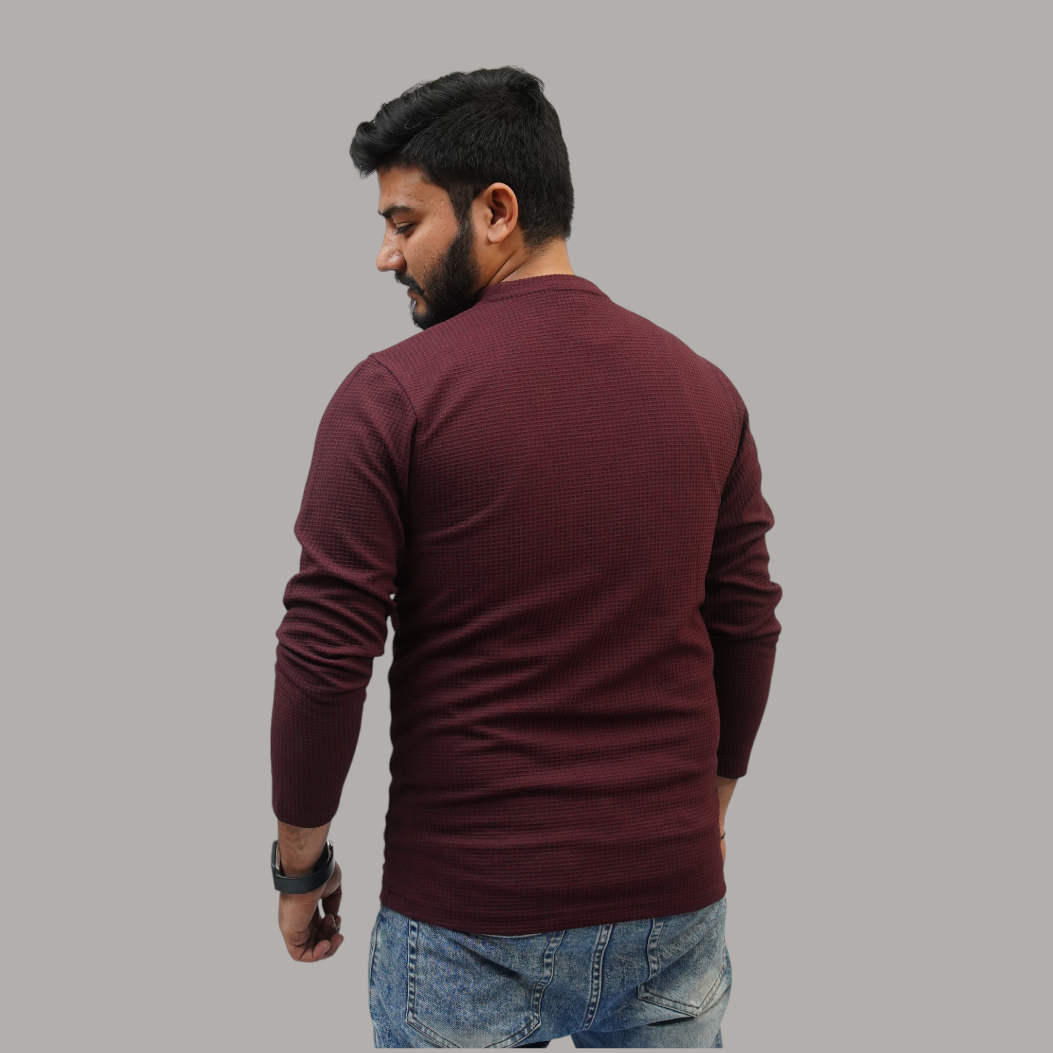 Maroon T-Shirt Full Sleeves