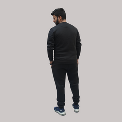 Black Tracksuit Cotton Fleece Fabric